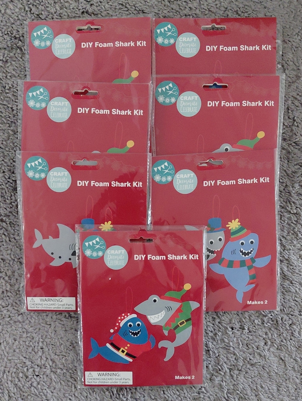 DIY Foam Shark Kit – Red Packaging